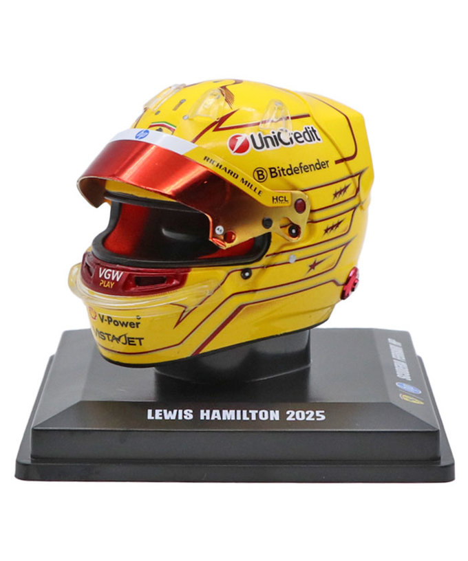ルックスマート 1/5スケール ルイス・ハミルトン フェラーリ 2025年 ヘルメット拡大画像