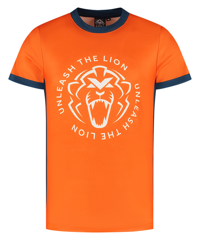 マックス・フェルスタッペン Unleash The Lion スポーツ Tシャツ オレンジ拡大画像