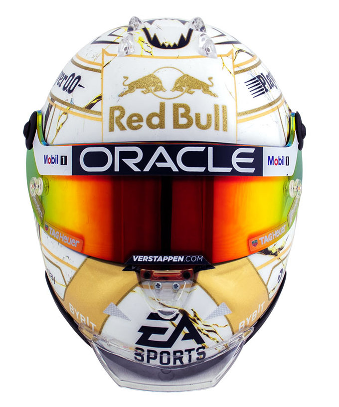 フェルスタッペン別注 シューベルト 1/2スケール マックス・フェルスタッペン 2024年 ワールドチャンピオン記念 レッドブル レーシング チーム ヘルメット /ARB拡大画像
