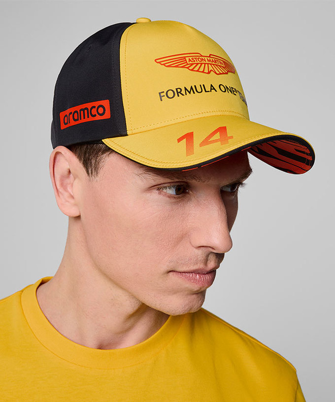 アストンマーチン アラムコ F1 チーム フェルナンド・アロンソ スペインGPキャップ イエロー 2025拡大画像