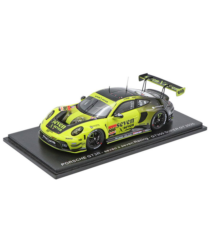 スパーク 1/43スケール seven×seven PORSCHE GT3R seven×seven Racing NO.666 藤波清斗 / 近藤翼 スーパーGT 2025年 GT300 拡大画像