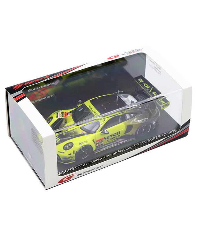 スパーク 1/43スケール seven×seven PORSCHE GT3R seven×seven Racing NO.666 藤波清斗 / 近藤翼 スーパーGT 2025年 GT300 拡大画像