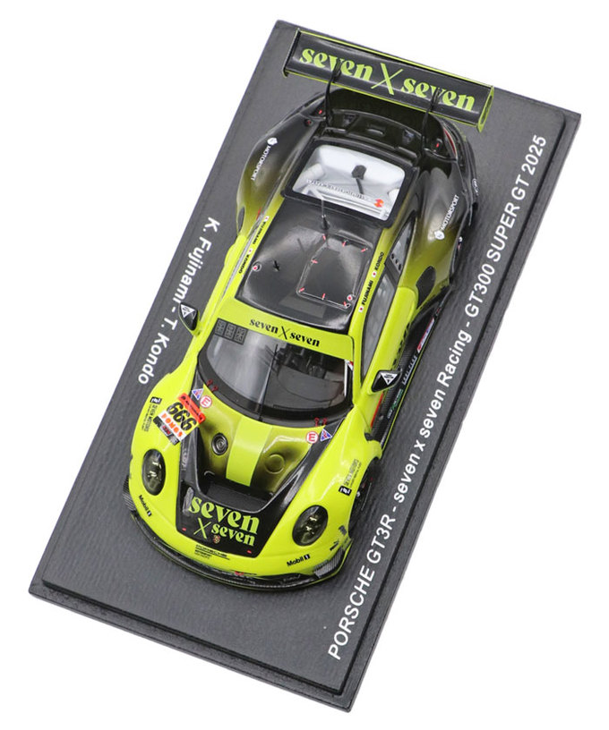 スパーク 1/43スケール seven×seven PORSCHE GT3R seven×seven Racing NO.666 藤波清斗 / 近藤翼 スーパーGT 2025年 GT300 拡大画像
