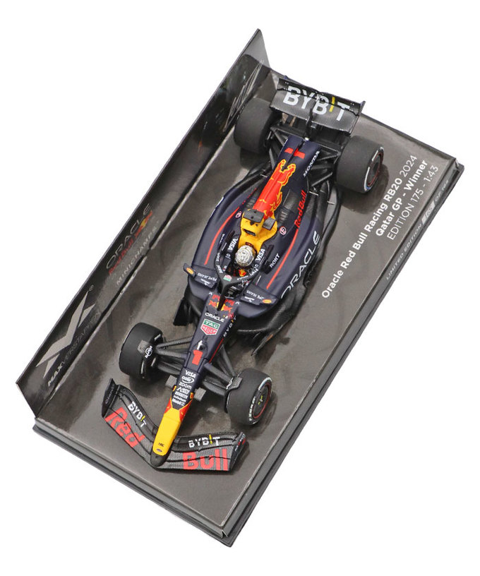 フェルスタッペン別注 ミニチャンプス 1/43スケール オラクル レッドブル レーシング ホンダ RB20 マックス・フェルスタッペン 2024年 カタールGP 優勝 /ARB/24f1m拡大画像
