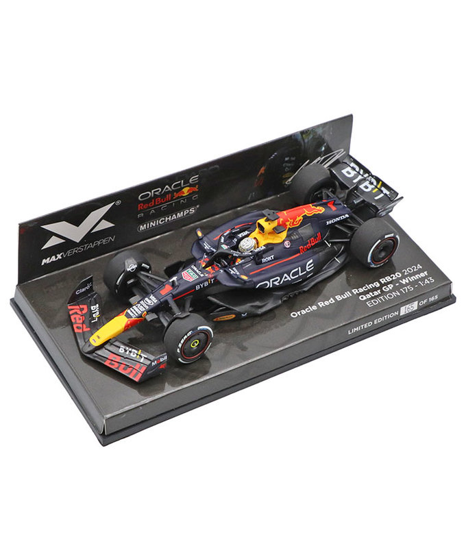 フェルスタッペン別注 ミニチャンプス 1/43スケール オラクル レッドブル レーシング ホンダ RB20 マックス・フェルスタッペン 2024年 カタールGP 優勝 /ARB/24f1m拡大画像
