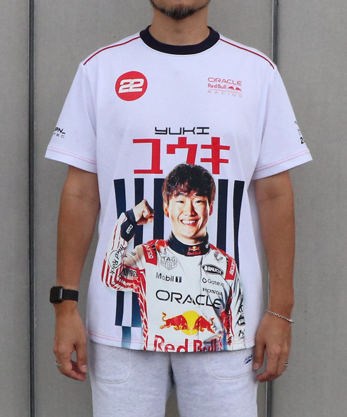 【8月上旬入荷予約受付中】角田裕毅 x オラクル レッドブル レーシング 日本限定 Tシャツ (2025年日本GP仕様)  /FN-W/ARB/JPL拡大画像