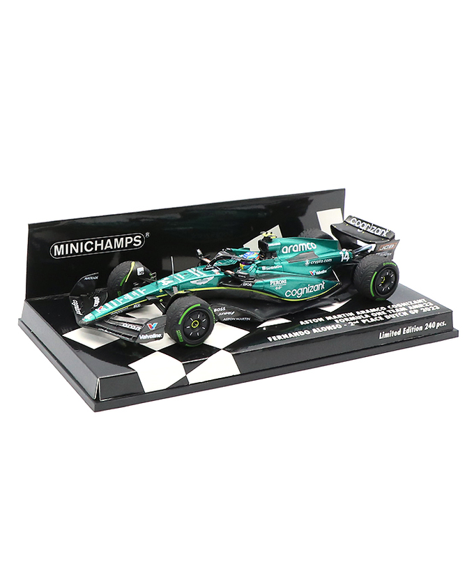 ミニチャンプス 1/43スケール アストンマーチン アラムコ F1 チーム AMR23 フェルナンド・アロンソ 2023年 オランダGP 2位入賞/23f1m拡大画像