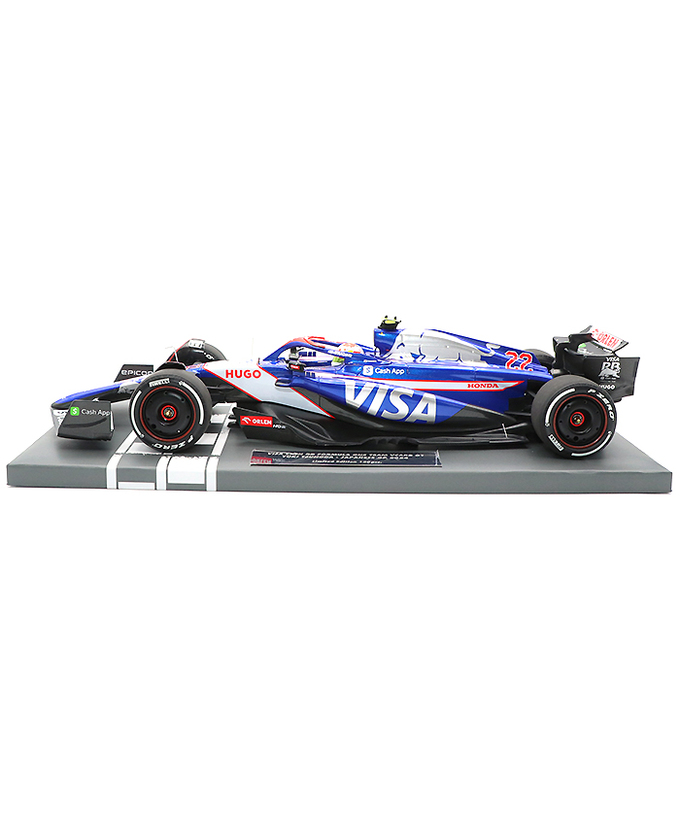 ミニチャンプス 1/18スケール VISA CASH APP RB F1 ホンダ VCARB 01 角田裕毅 2024年 日本GP /24f1m拡大画像