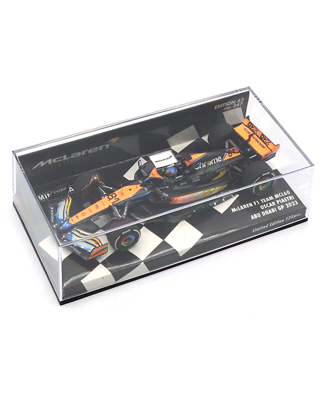 ミニチャンプス 1/43スケール マクラーレン F1 チーム MCL60 オスカー・ピアストリ 2023年 アブダビGP/23f1m拡大画像