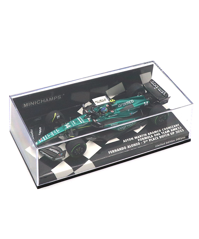 ミニチャンプス 1/43スケール アストンマーチン アラムコ F1 チーム AMR23 フェルナンド・アロンソ 2023年 オランダGP 2位入賞/23f1m拡大画像