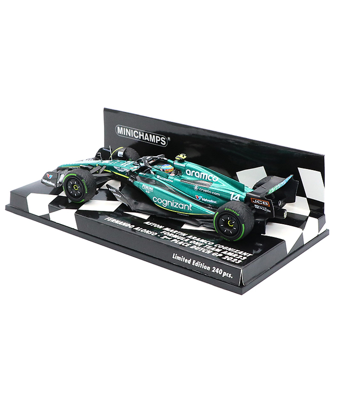 ミニチャンプス 1/43スケール アストンマーチン アラムコ F1 チーム AMR23 フェルナンド・アロンソ 2023年 オランダGP 2位入賞/23f1m拡大画像