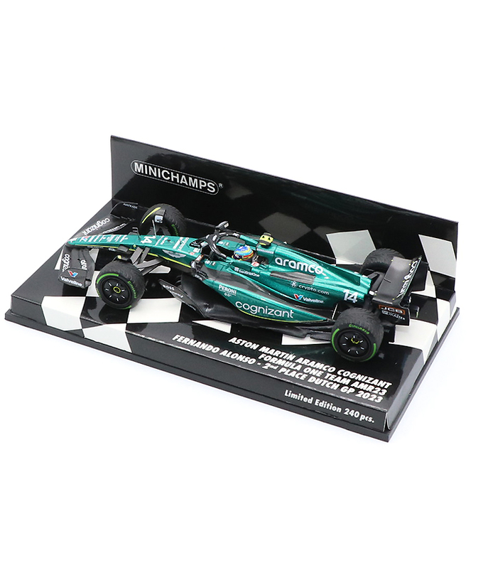 ミニチャンプス 1/43スケール アストンマーチン アラムコ F1 チーム AMR23 フェルナンド・アロンソ 2023年 オランダGP 2位入賞/23f1m拡大画像