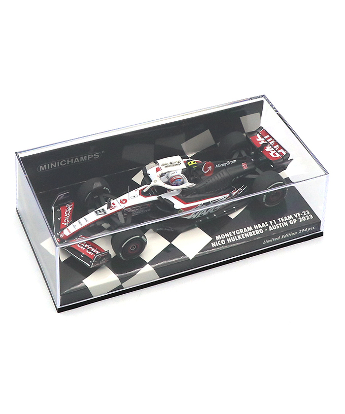 ミニチャンプス 1/43スケール マネーグラム ハース F1チーム VF-23  ニコ・ヒュルケンベルグ 2023年 オースティンGP/23f1m拡大画像