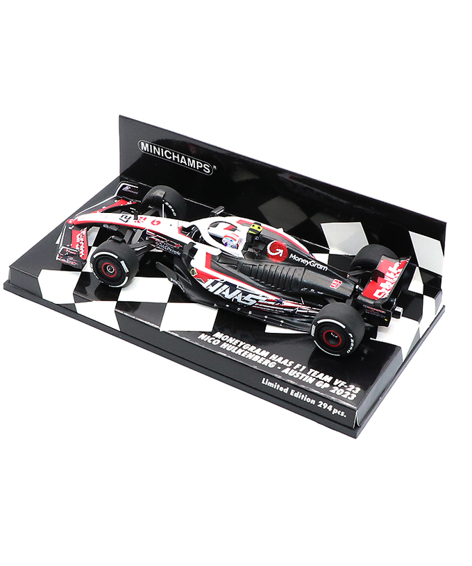 ミニチャンプス 1/43スケール マネーグラム ハース F1チーム VF-23  ニコ・ヒュルケンベルグ 2023年 オースティンGP/23f1m拡大画像