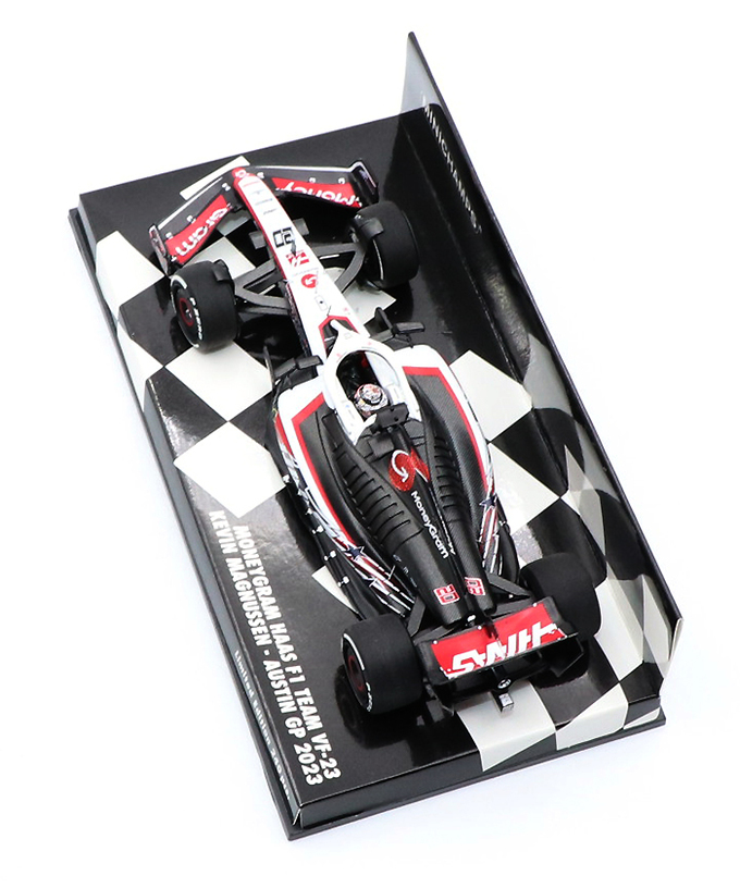 ミニチャンプス 1/43スケール マネーグラム ハース F1チーム VF-23  ケビン・マグヌッセン 2023年 オースティンGP/23f1m拡大画像