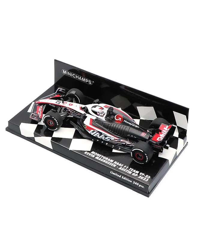 ミニチャンプス 1/43スケール マネーグラム ハース F1チーム VF-23  ケビン・マグヌッセン 2023年 オースティンGP/23f1m拡大画像