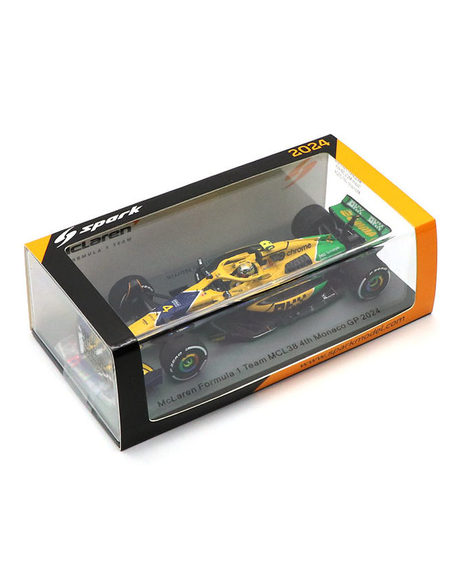 スパーク 1/43スケール マクラーレン F1 チーム MCL38 ランド・ノリス 2024年 モナコGP 4位 /24f1m拡大画像