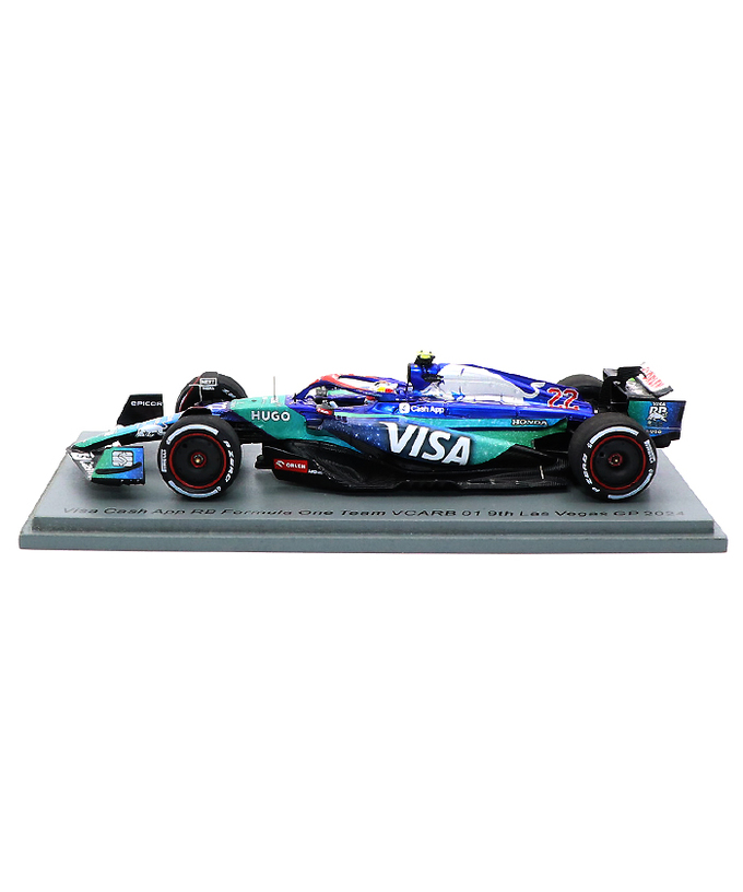 スパーク 1/43スケール VISA CASH APP RB F1 ホンダ VCARB 01 角田裕毅 2024年 ラスベガスGP 9位 /24f1m拡大画像