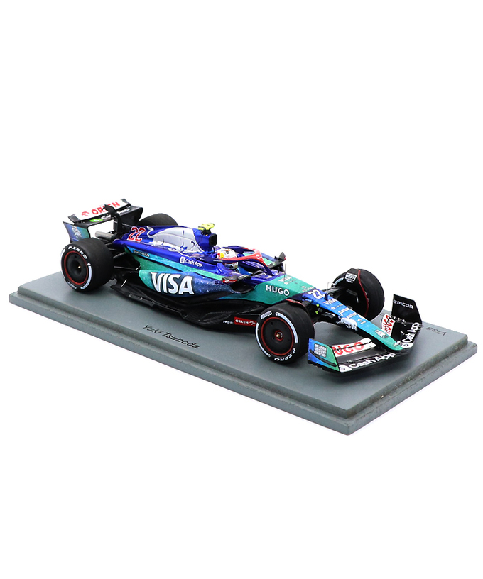 スパーク 1/43スケール VISA CASH APP RB F1 ホンダ VCARB 01 角田裕毅 2024年 ラスベガスGP 9位 /24f1m拡大画像