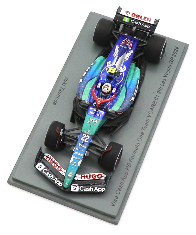 スパーク 1/43スケール VISA CASH APP RB F1 ホンダ VCARB 01 角田裕毅 2024年 ラスベガスGP 9位 /24f1m拡大画像