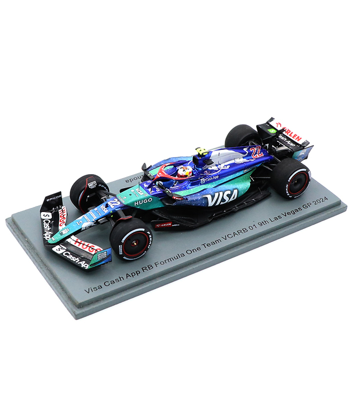 スパーク 1/43スケール VISA CASH APP RB F1 ホンダ VCARB 01 角田裕毅 2024年 ラスベガスGP 9位 /24f1m拡大画像