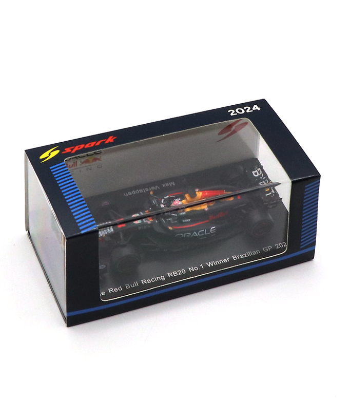 スパーク 1/64スケール オラクル レッドブルレーシング ホンダ RB20 マックス・フェルスタッペン 2024年 ブラジルGP 優勝  /spk拡大画像