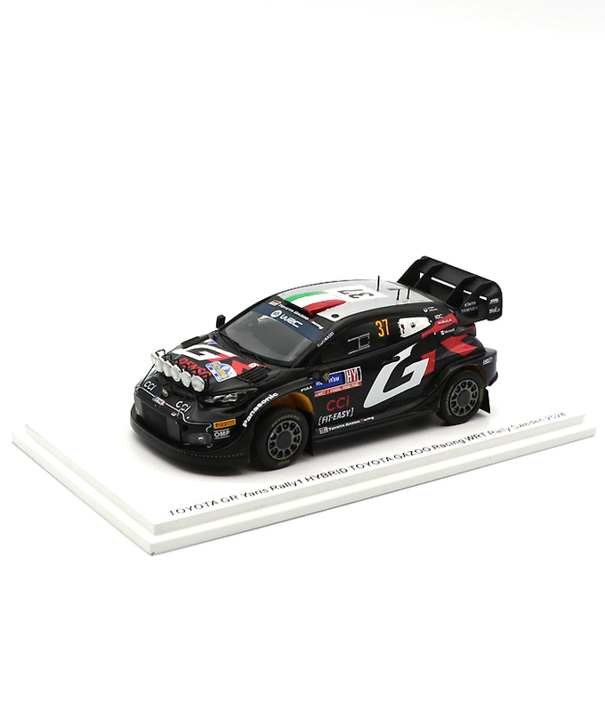 スパーク 1/43スケール トヨタ GRヤリス ラリー1 ハイブリッド TOYOTA GAZOO Racing  WRT 37号車 ロレンツォ・ベルテッリ / シモーネ・スカットリン 2024年 WRC スウェーデンラリー /TGR_WRC拡大画像