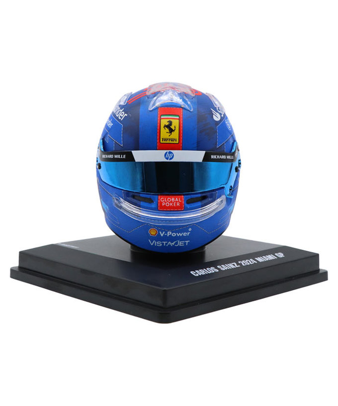 ルックスマート 1/5スケール カルロス・サインツ フェラーリ 2024年 マイアミGP ヘルメット拡大画像