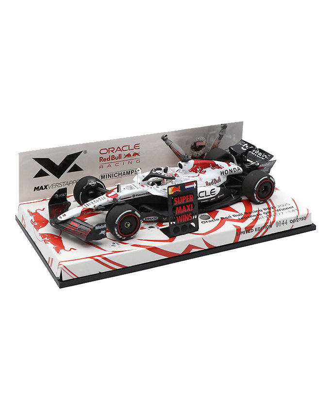 【購入数制限有/おひとり様1個まで】フェルスタッペン別注 ミニチャンプス 1/43スケール オラクル レッドブル レーシング ホンダ RB21 マックス・フェルスタッペン 2025年 日本GP 優勝 ピットボード付属 /ARB拡大画像