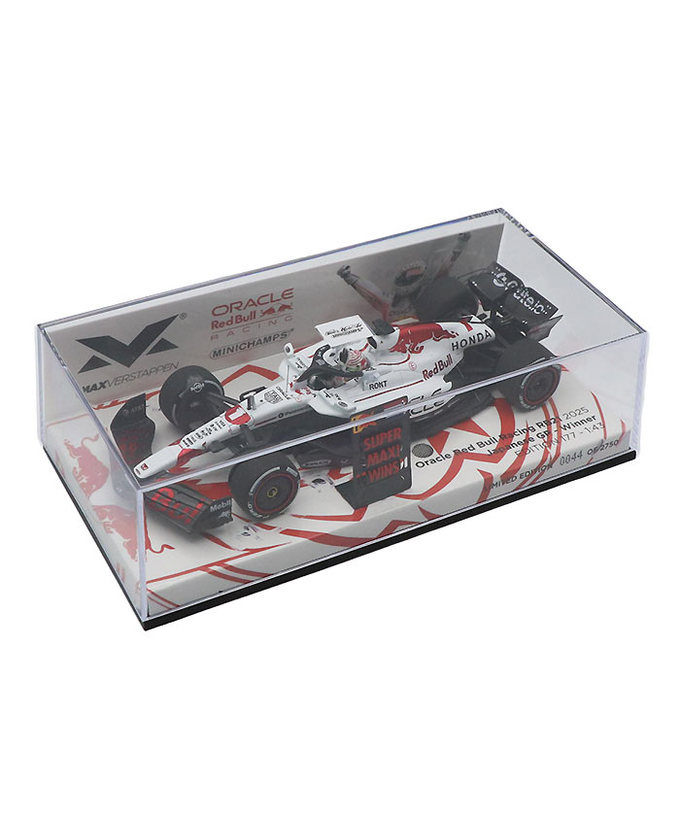 【購入数制限有/おひとり様1個まで】フェルスタッペン別注 ミニチャンプス 1/43スケール オラクル レッドブル レーシング ホンダ RB21 マックス・フェルスタッペン 2025年 日本GP 優勝 ピットボード付属 /ARB拡大画像