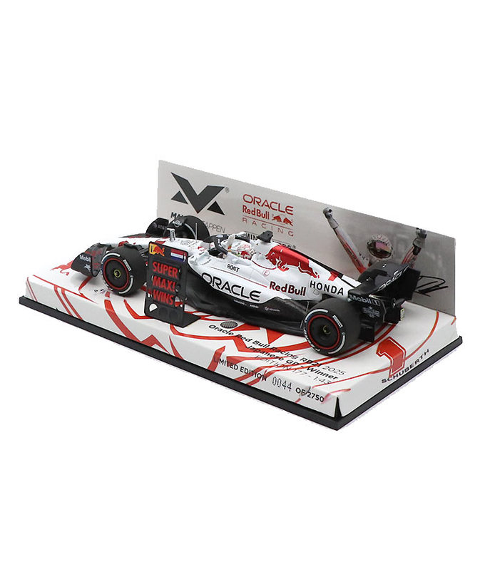 【購入数制限有/おひとり様1個まで】フェルスタッペン別注 ミニチャンプス 1/43スケール オラクル レッドブル レーシング ホンダ RB21 マックス・フェルスタッペン 2025年 日本GP 優勝 ピットボード付属 /ARB拡大画像