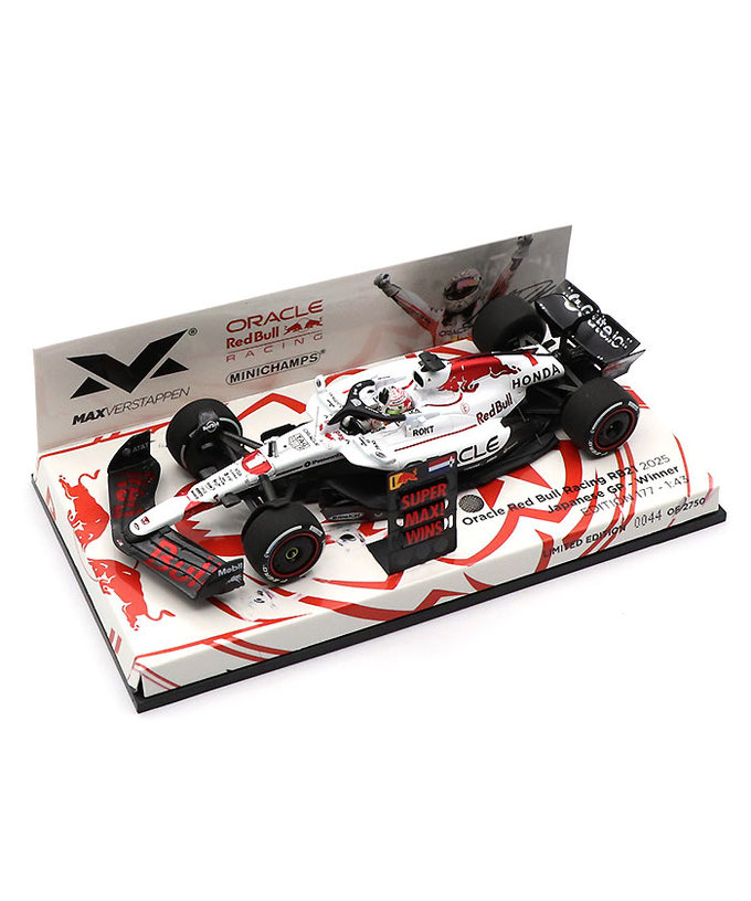 【購入数制限有/おひとり様1個まで】フェルスタッペン別注 ミニチャンプス 1/43スケール オラクル レッドブル レーシング ホンダ RB21 マックス・フェルスタッペン 2025年 日本GP 優勝 ピットボード付属 /ARB拡大画像