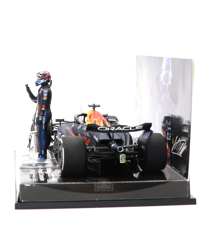 【購入数制限有/おひとり様1個まで】フェルスタッペン 別注 ミニチャンプス 1/43スケール オラクル レッドブル レーシング ホンダ RB20 マックス・フェルスタッペン 2024年 ラスベガスGP ワールドチャンピオン フィギュア＆チャンピオンボード付き /ARB拡大画像