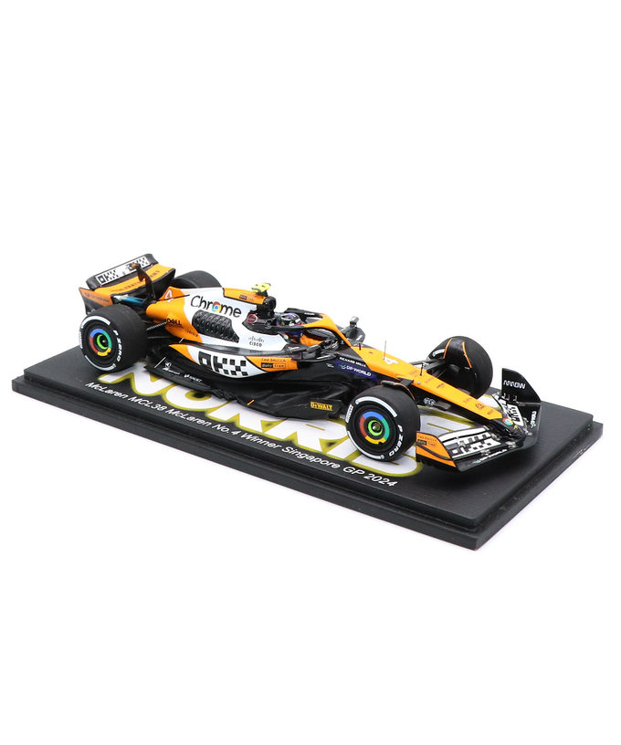 スパーク 1/43スケール マクラーレン F1 チーム MCL38 ランド・ノリス 2024年 シンガポールGP 優勝 /24f1m拡大画像