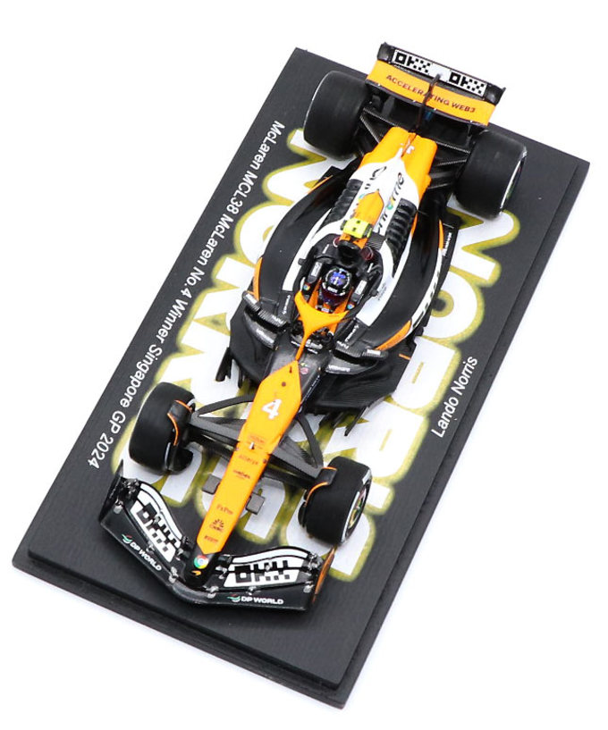 スパーク 1/43スケール マクラーレン F1 チーム MCL38 ランド・ノリス 2024年 シンガポールGP 優勝 /24f1m拡大画像