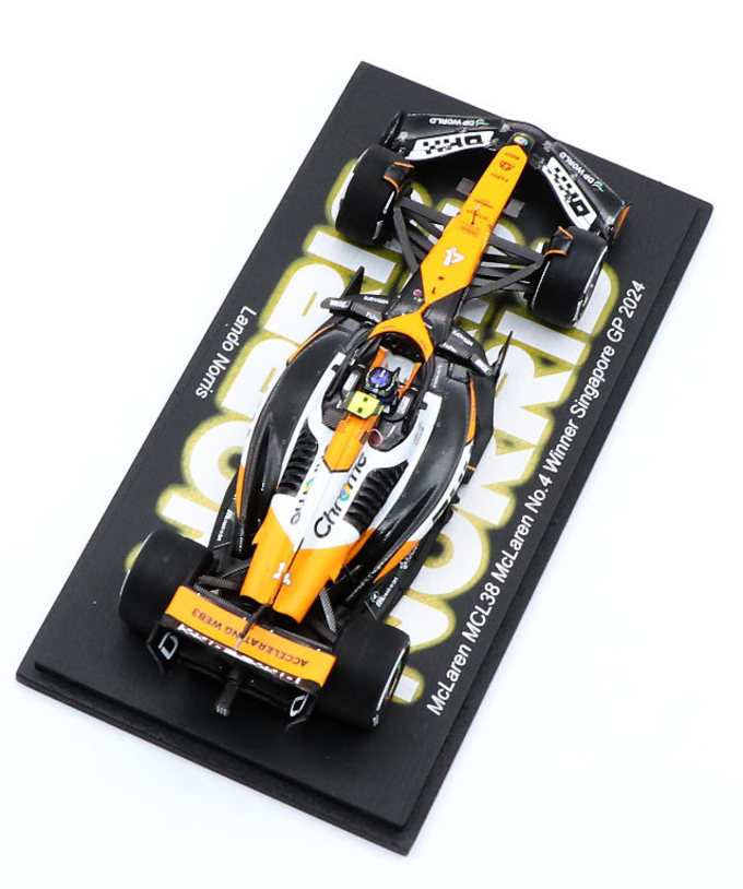 スパーク 1/43スケール マクラーレン F1 チーム MCL38 ランド・ノリス 2024年 シンガポールGP 優勝 /24f1m拡大画像