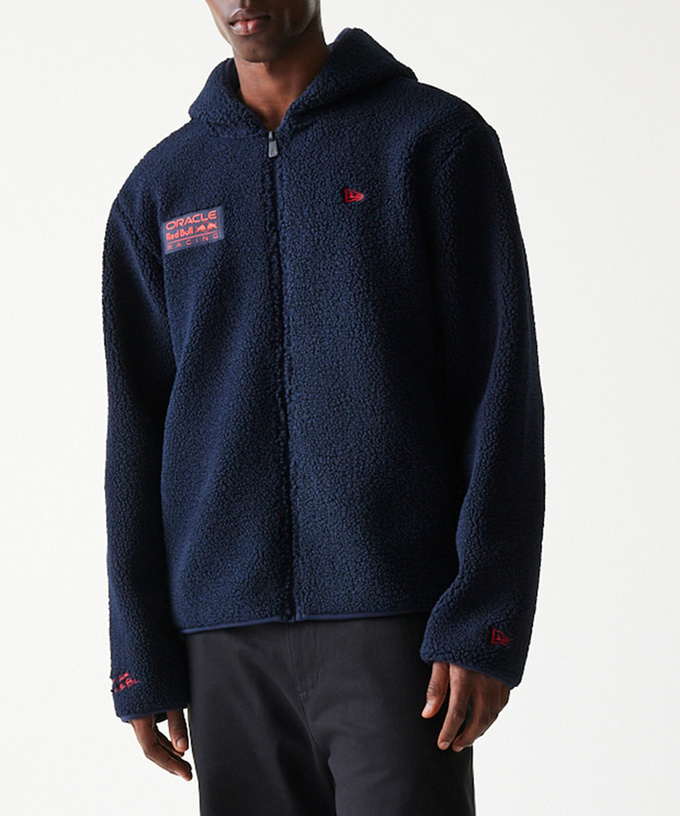 オラクル レッドブルレーシング NewEra フーデッド シェルパ ジャケット拡大画像