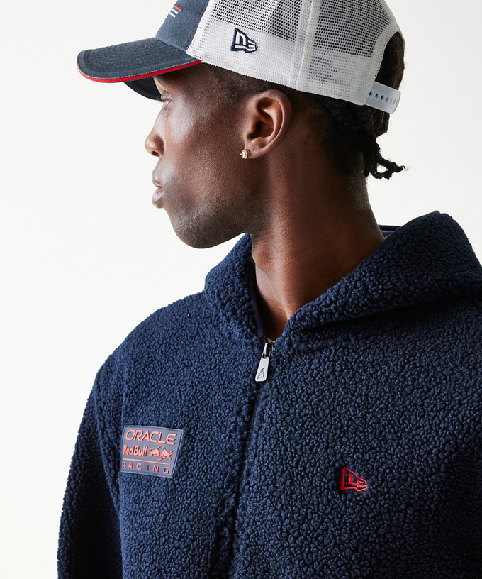 オラクル レッドブルレーシング NewEra フーデッド シェルパ ジャケット拡大画像