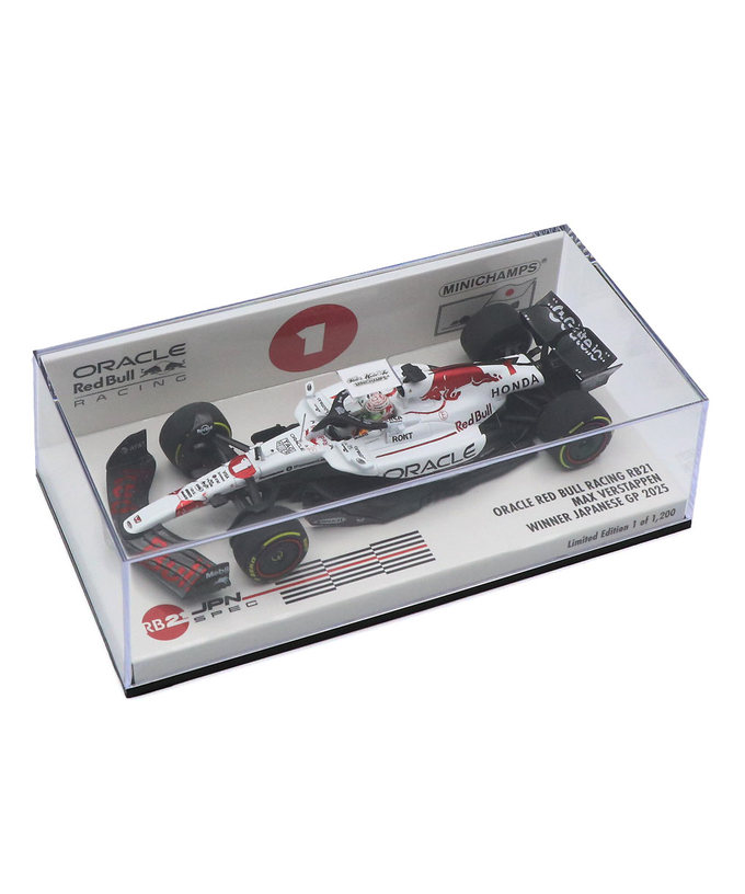 ミニチャンプス 1/43スケール オラクル レッドブル レーシング ホンダ RB21 マックス・フェルスタッペン 2025年 日本GP 優勝 /25f1m/25jp拡大画像