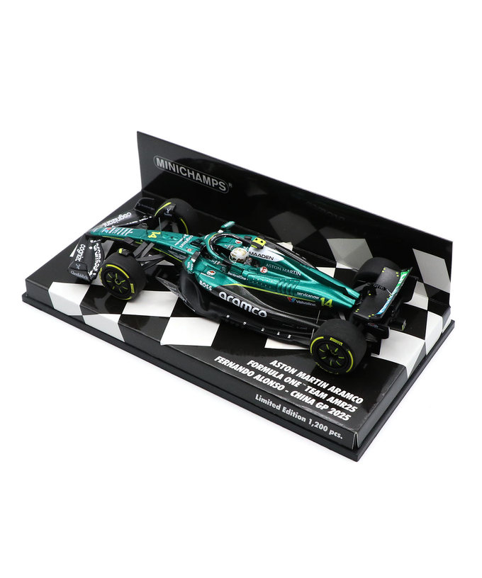 ミニチャンプス 1/43スケール アストンマーチン アラムコ F1 チーム AMR25 フェルナンド・アロンソ 2025年 中国GP /25f1m拡大画像