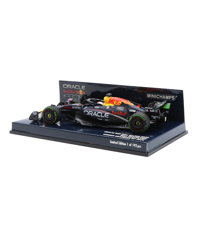 ミニチャンプス 1/43スケール オラクル レッドブルレーシング ホンダ RB20 マックス・フェルスタッペン 2024年 ブラジルGP 優勝拡大画像