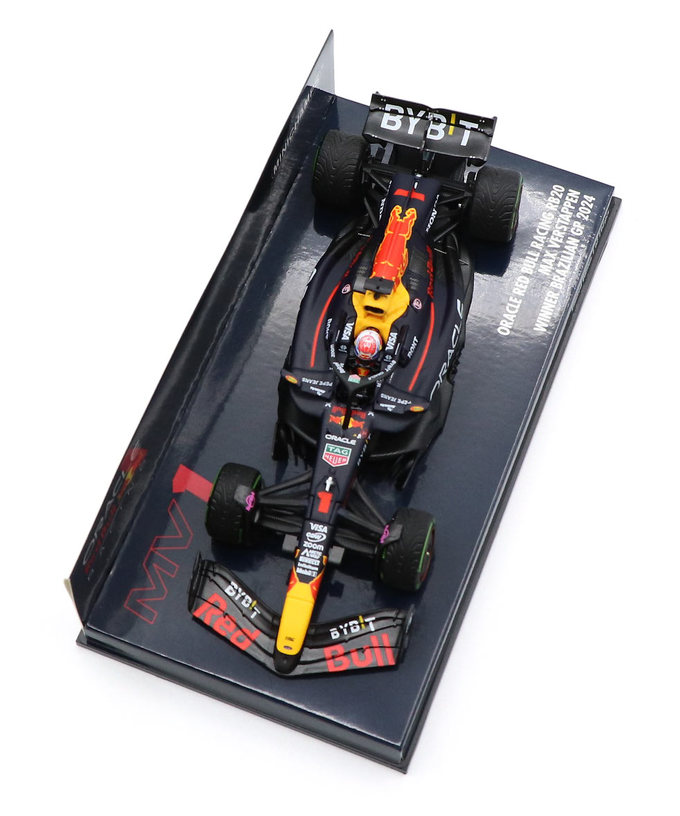 ミニチャンプス 1/43スケール オラクル レッドブルレーシング ホンダ RB20 マックス・フェルスタッペン 2024年 ブラジルGP 優勝拡大画像