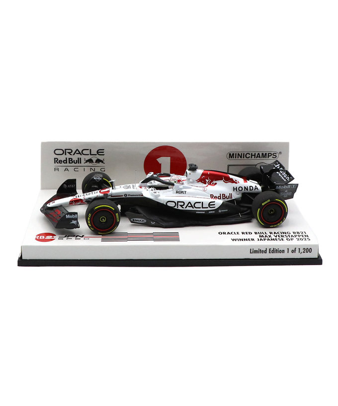 ミニチャンプス 1/43スケール オラクル レッドブル レーシング ホンダ RB21 マックス・フェルスタッペン 2025年 日本GP 優勝 /25f1m/25jp拡大画像
