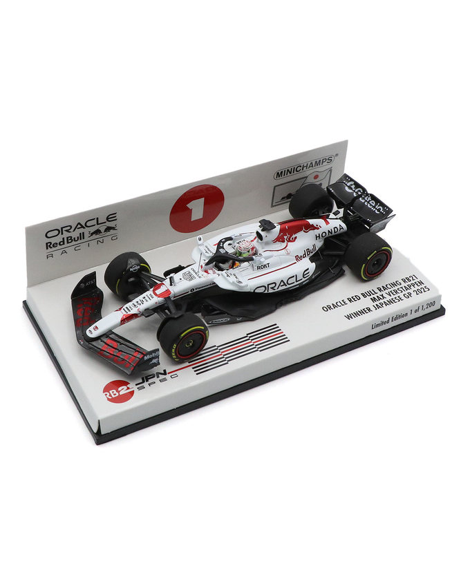 ミニチャンプス 1/43スケール オラクル レッドブル レーシング ホンダ RB21 マックス・フェルスタッペン 2025年 日本GP 優勝 /25f1m/25jp拡大画像