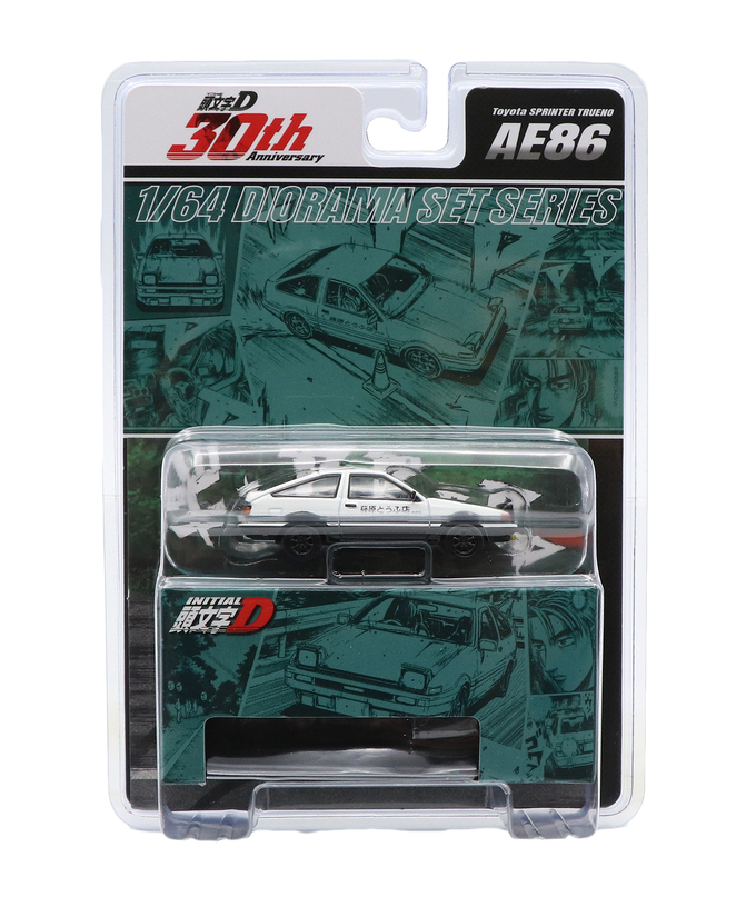 Hobby JAPAN 1/64スケール 頭文字D 30周年記念 Toyota SPRINTER TRUENO (AE86) / 頭文字D 藤原拓海 VS 舘智幸 拡大画像