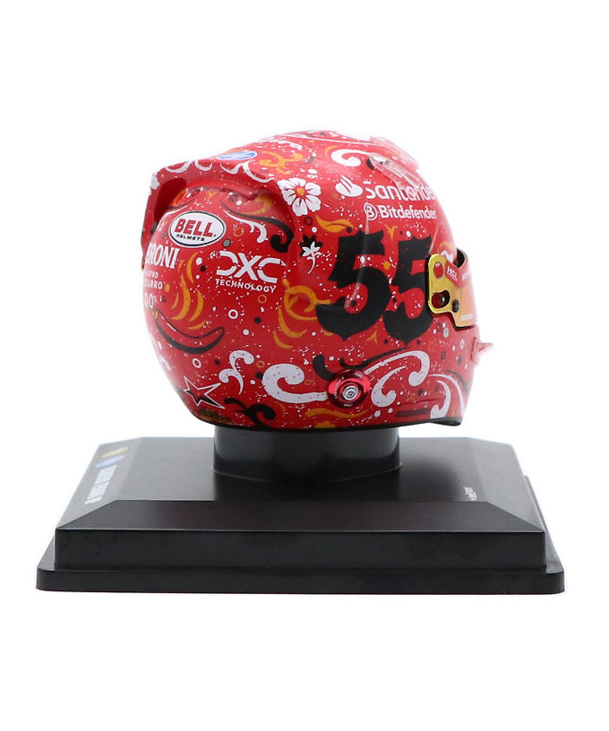 ルックスマート 1/5スケール カルロス・サインツ フェラーリ 2024年 メキシコGP ヘルメット 優勝拡大画像