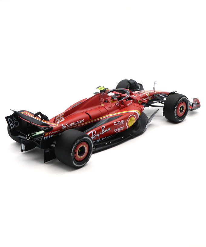 BBR x ミニチャンプス 1/18スケール フェラーリ SF24 カルロス・サインツ 2024年 オーストラリアGP 優勝拡大画像