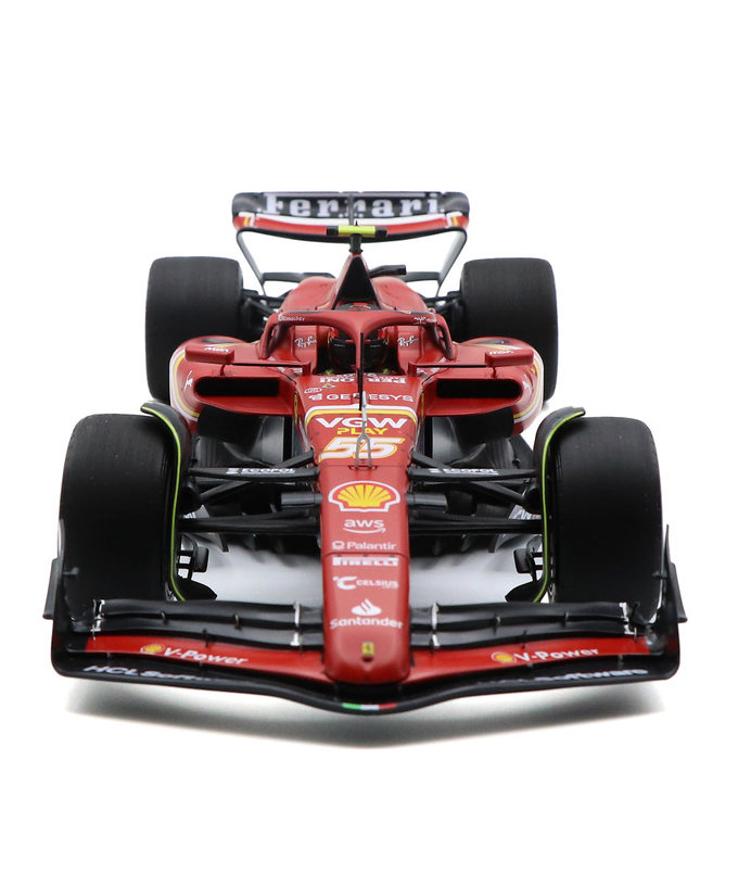 BBR x ミニチャンプス 1/18スケール フェラーリ SF24 カルロス・サインツ 2024年 オーストラリアGP 優勝拡大画像
