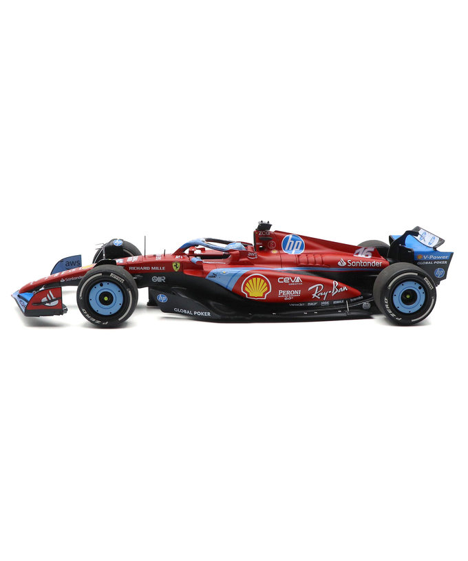 BBR x ミニチャンプス 1/18スケール フェラーリ SF24 シャルル・ルクレール 2024年 マイアミGP 拡大画像