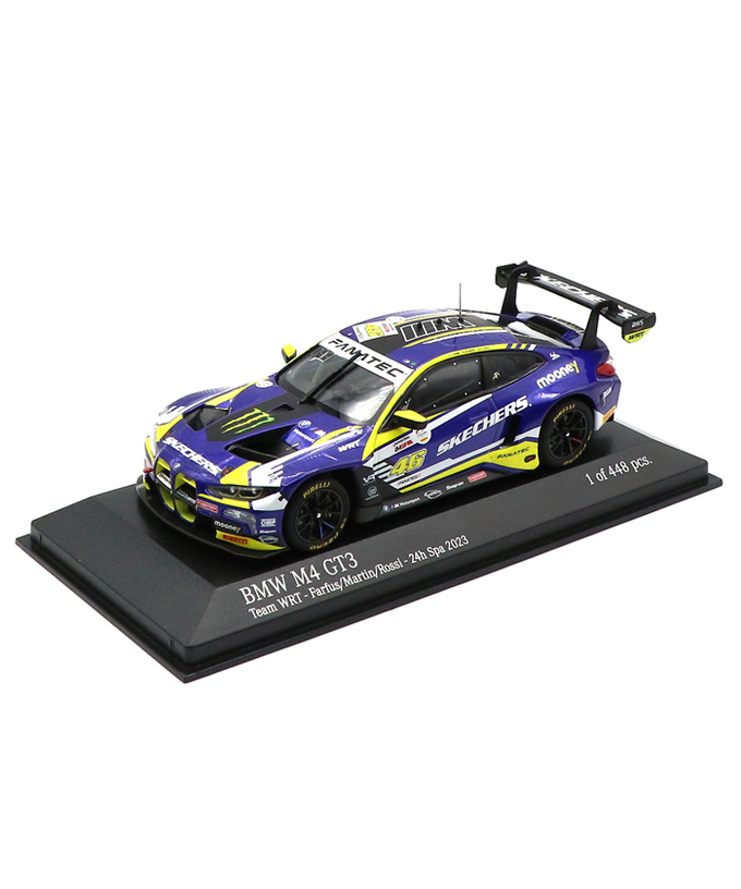 ミニチャンプス 1/43スケール BMW M4 GT3 TEAM WRT NO.46 バレンティーノ・ロッシ 2023年 スパ 24時間 拡大画像